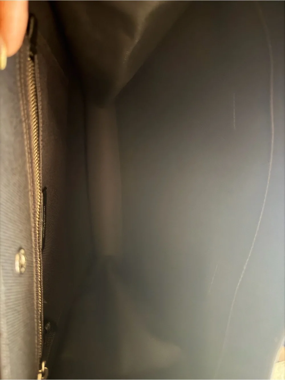 Saint Laurent Black Rive Gauche Canvas Briefcase Tote